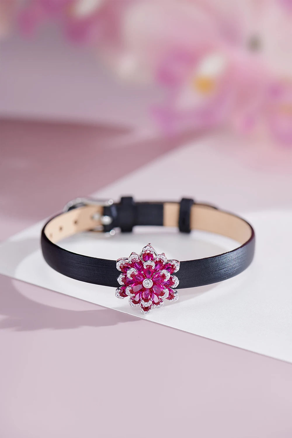 سوار "الزهرة الخالدة" من الفضة عيار 925