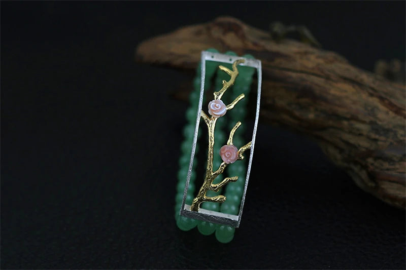 Bracelet chic "Mon Aventurine" en Argent 925