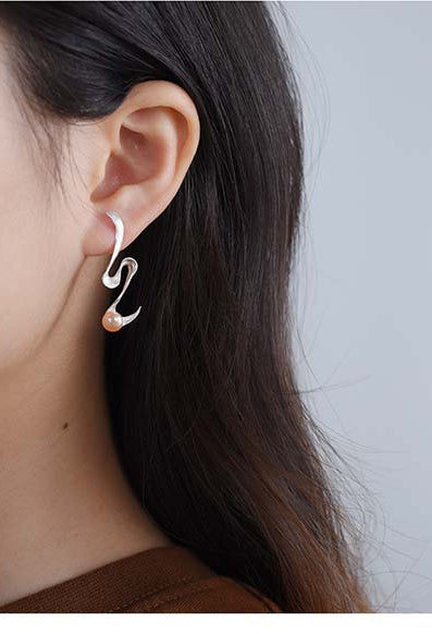 Boucles d'oreilles "Spirale Minimaliste" en argent 925