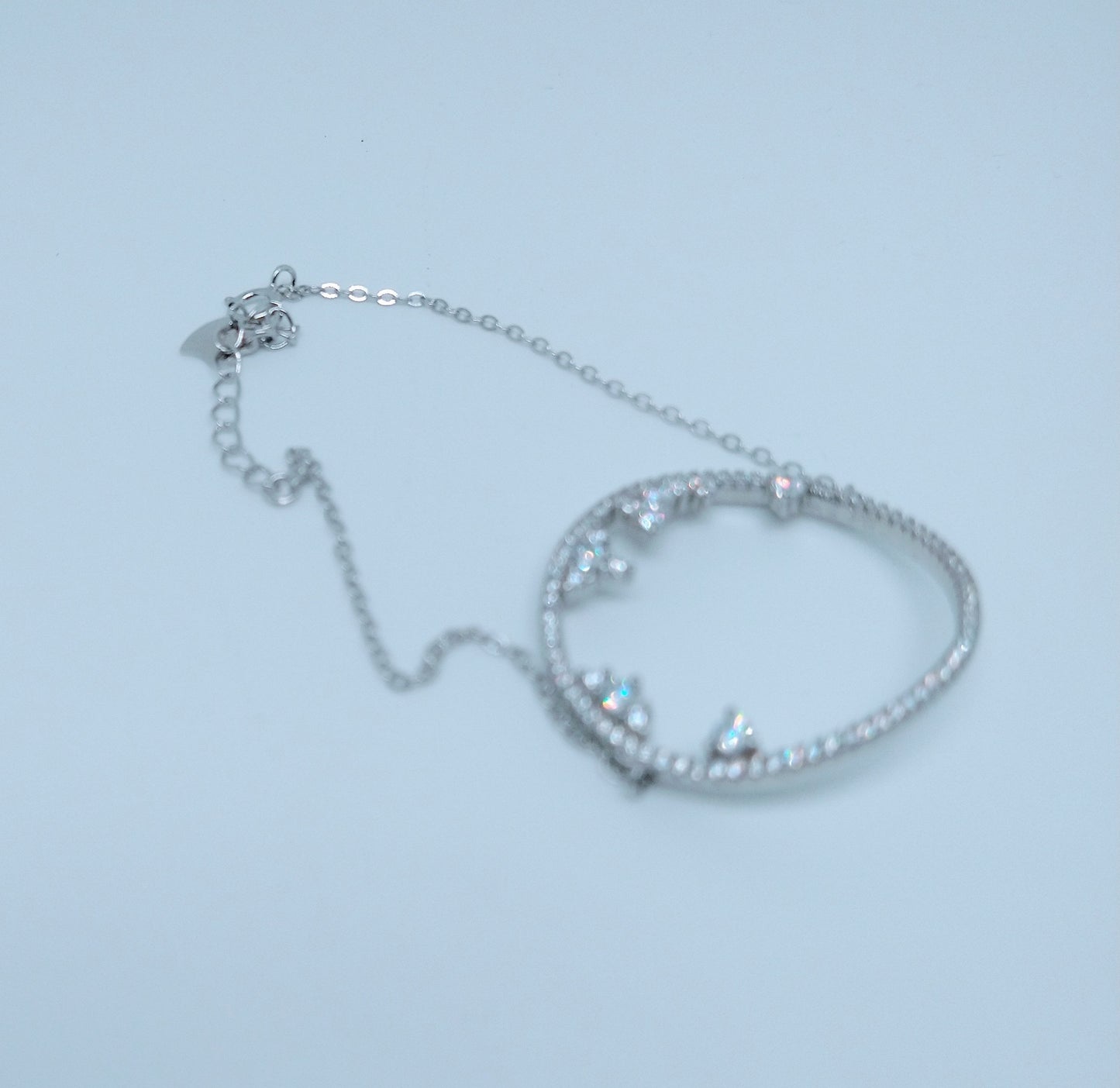 Bracelet "Shining Circle" en Argent Sterling 925