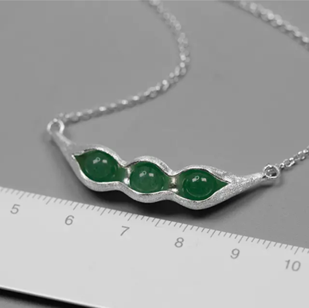 Parure de bijoux "Pois" en argent Sterling et Aventurine